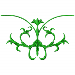 Flowers And Tree Embroidery Design 2